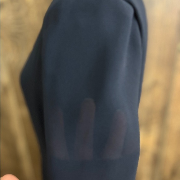 Talbots Vintage Pleated Maxi Dress Faux Buttons Navy Women's Size 12 - Picture 10 of 13